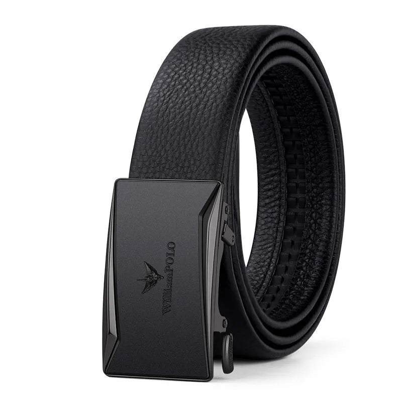 Fashionable men's cowhide belt with automatic  for casual pants and personalized business belt