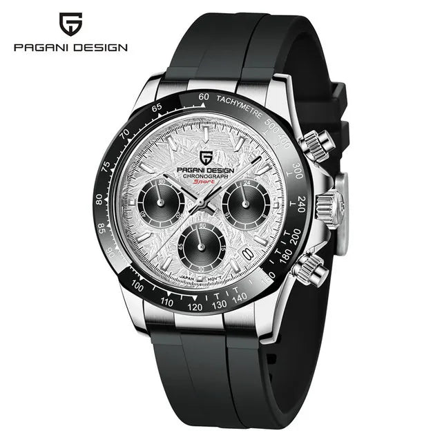 40mm New V2 PAGANI DESIGN Men's Quartz Watches Sapphire Retro Chronograph Stainless Steel Waterproof Watch