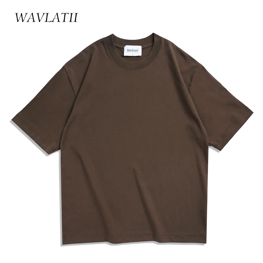 Summer T shirts for Women Men Brown Casual Female Korean Streetwear Tees Unisex Tops