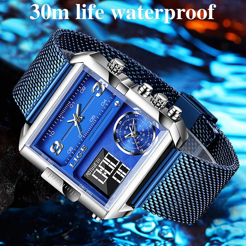 Quartz Digital Watches Male Waterproof Wristwatch Montre Homme Clock