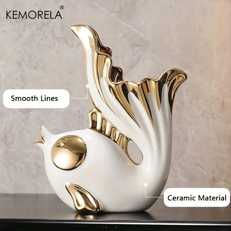 Ceramics Statue  Postmodern Abstract Art Statue Ornaments Sculpture Decoration for Living Room Table