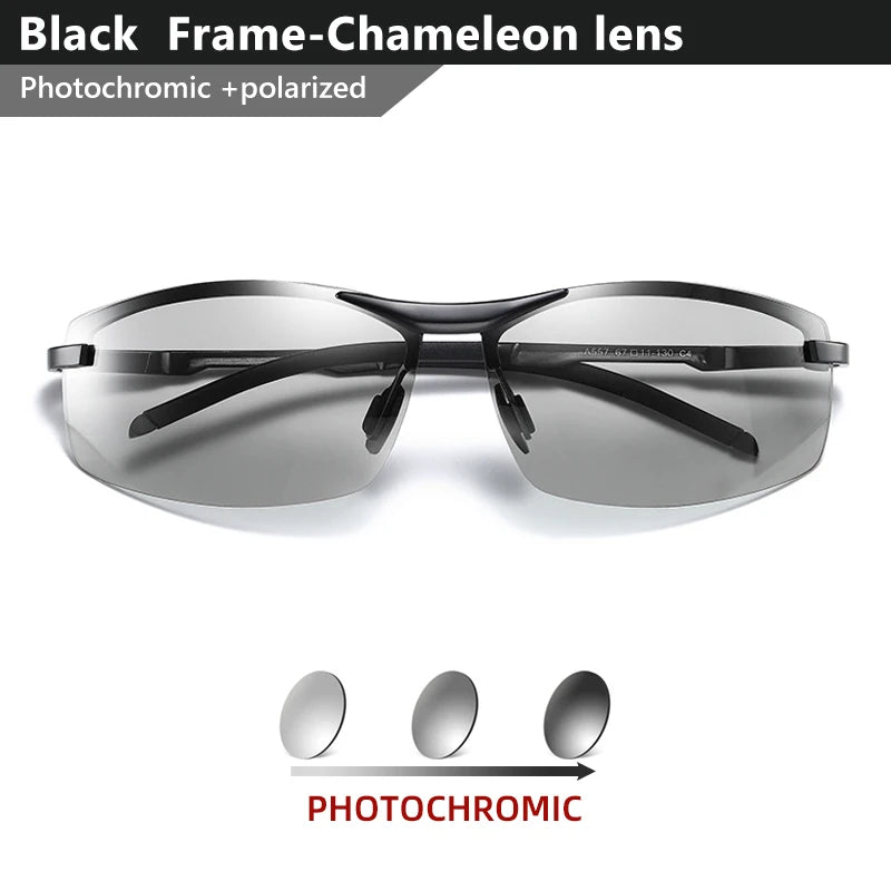 CoolPandas New Classic Photochromic, Polarized Sunglasses, Chameleon Anti-glare Driving Eyewear, UV400 for Man & Woman