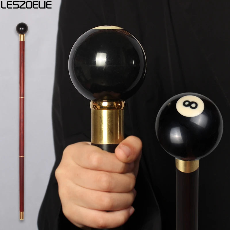 Black Eight Luxury Wooden Walking Stick Cane  Man Decorative Cane Women Fashion Elegant  Walking Stick