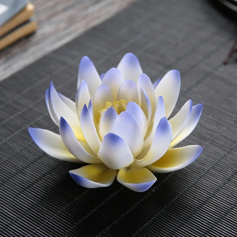 Ceramic Handicraft Stick Incense Burners Simulation Lotus Incense Holder Ornaments