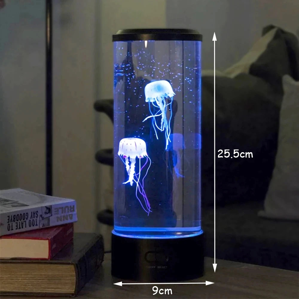 Colour Changing Jellyfish Lamp USB Battery Powered Table Night Light