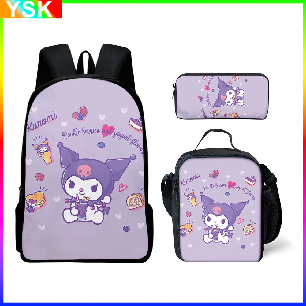 Backpack Pencil Bag Student Primary and Middle kawaii Cartoon School Bag