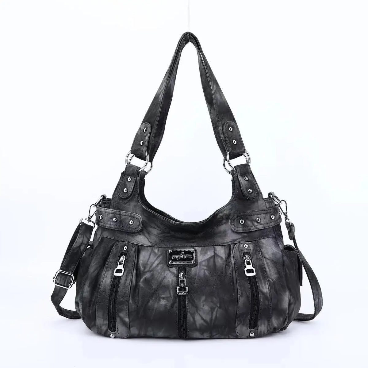 Winter Fashion Shoulder Bag for Women Soft PU Crossbody Handbg Large Capacity Hobos Purse