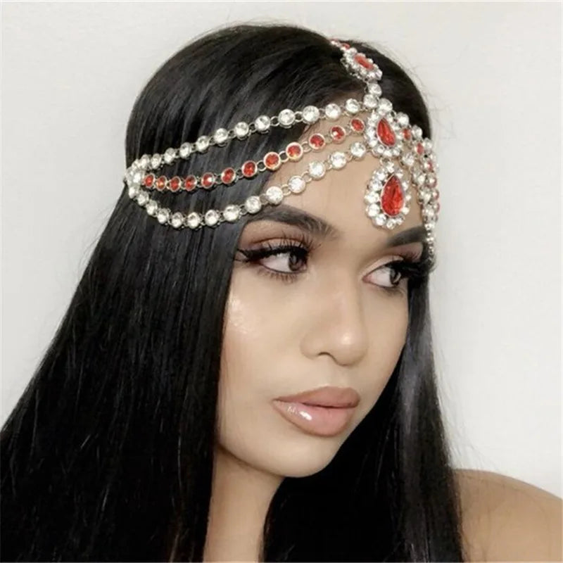 Forehead Headband Accessories Hair Clip Indian Bohemia Hair Jewellery maang tikka