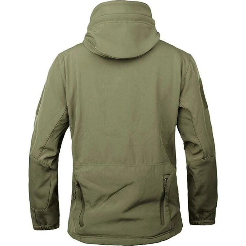 Outdoor Jackets Men Shark Skin Soft Shell Tactical Waterproof  Mens Hooded Bomber Coats