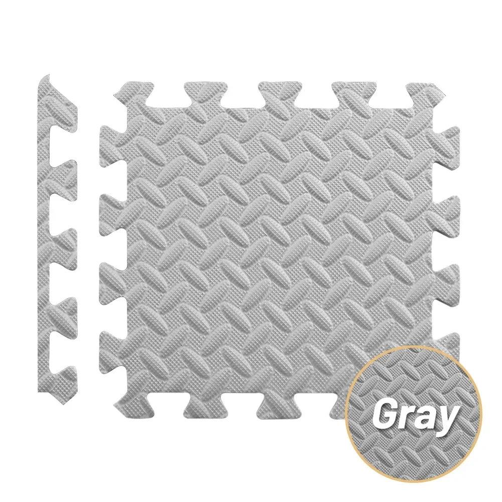 4~20Pcs Puzzle Fitness Mat, Eva Interlocking Foam Floor Tiles,  Home Gym   Equipment Mat, Non-Slip Floor Mat for Kids