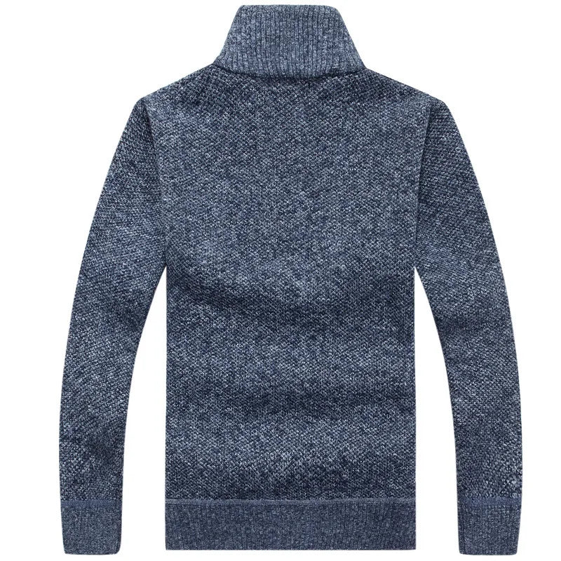 Men's Sweater Half Zipper High Quality Male Wool Sweaters