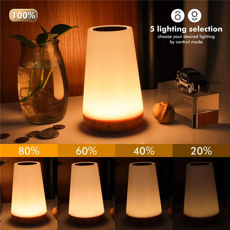 13 Colour Changing Night Light RGB Remote Control Touch Dimmable Lamp