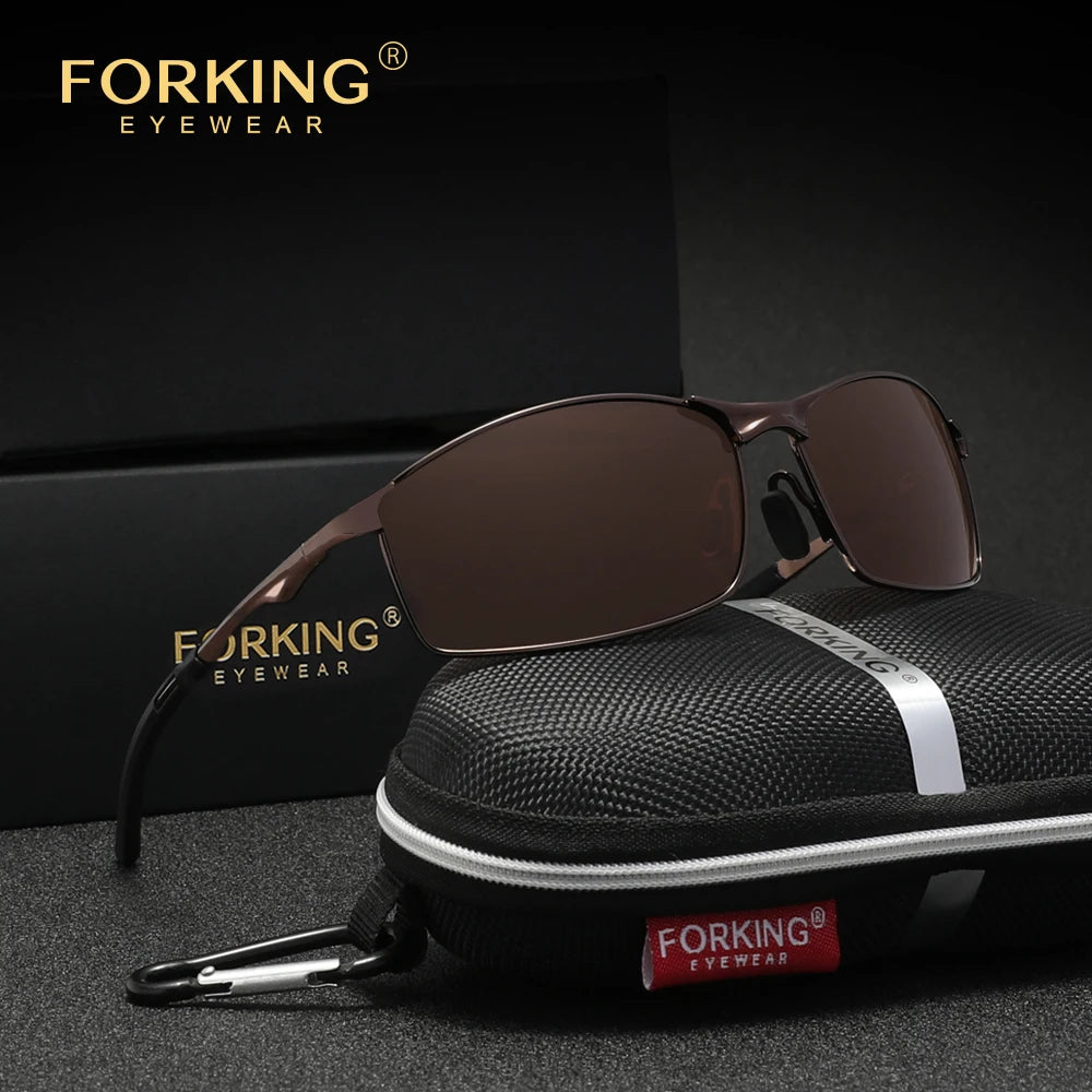 Men‘s polarized Sunglasses, Driving UV400 High Quality Women Glasses, Rectangle Outdoor Sports Eyewear Rectangle