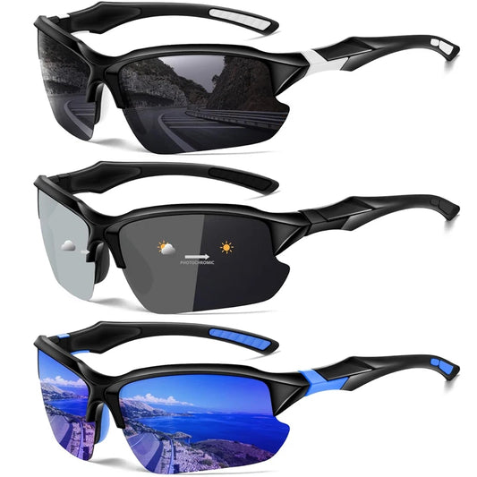 2024 Sports Polarized Sunglasses for Men Cycling Running Fishing UV400 Sun Glasses Lightweight Outdoor Goggles - Hiron Store
