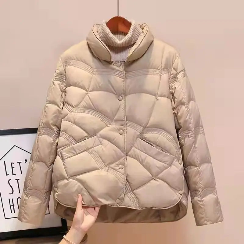 Women Jacket Winter Parkas Female Light Thin Down Cotton Coat Outerwear Ladies Top