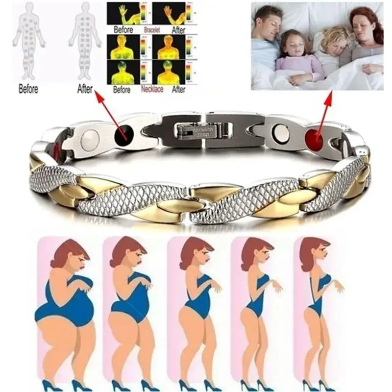 Magnetic Bracelets for Women Men Therapy Bracelet Pain Relief Arthritis Magnet Bangle