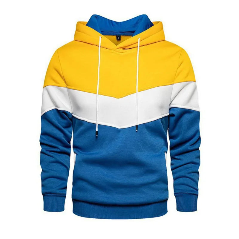 Men's Hoodie Outdoor Casual Sportswear Fashion Fleece Thermal Hooded Sweatshirt