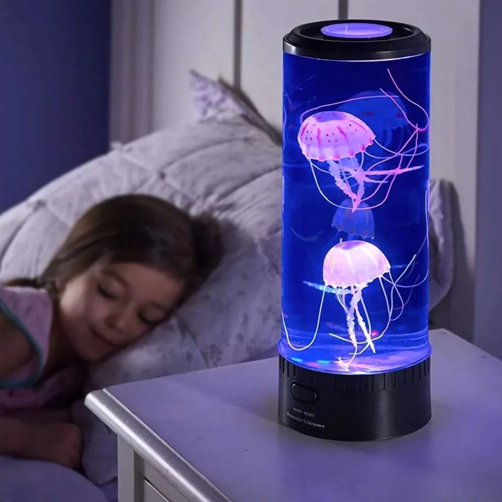 Colour Changing Jellyfish Lamp USB Battery Powered Table Night Light