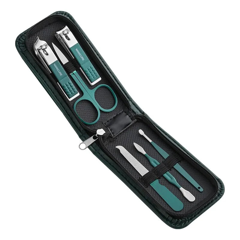 Nail Scissors Set Household High End Mens And Womens Special Nail Clippers Manicure Beauty Tools 6 Piece Portable Household - Hiron Store