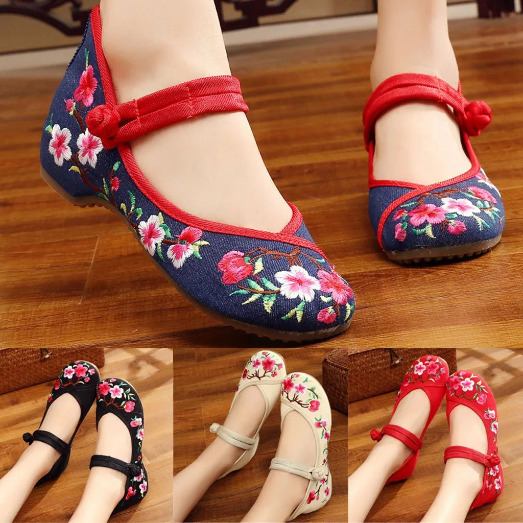 Women Embroidered Women's Casual Shoes