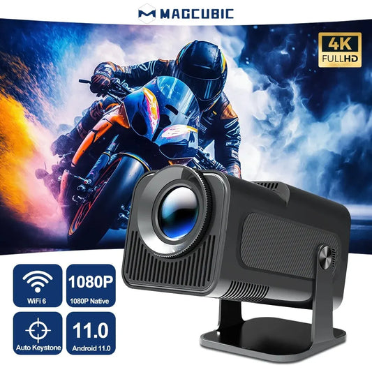 Magcubic Android 11 390ANSI HY320 Projector 4K Native 1080P Dual Wifi6 BT5.0 Cinema Outdoor Portable Projetor Upgrated HY300 - Hiron Store