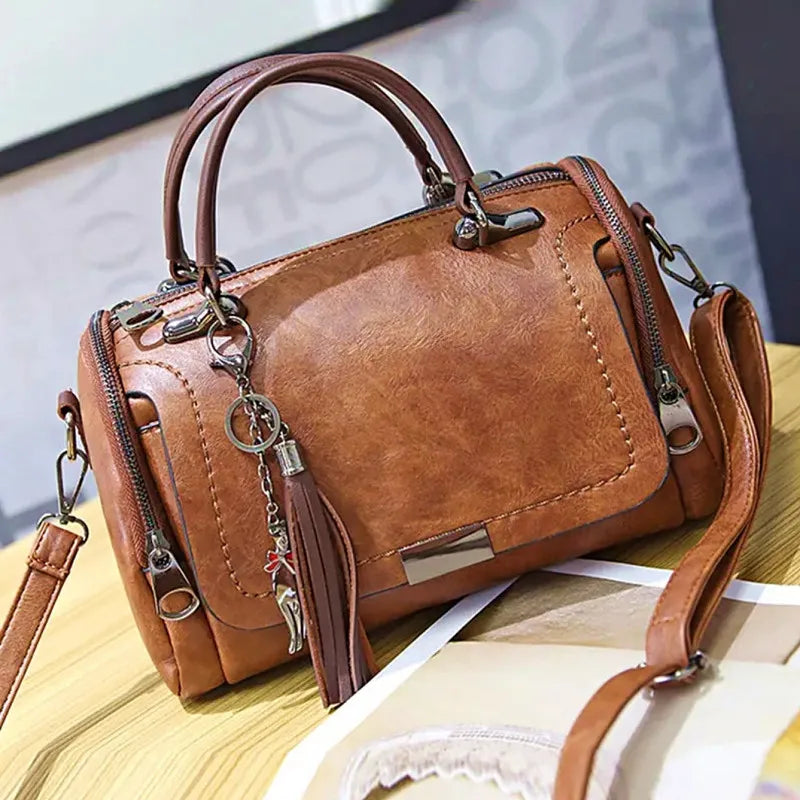 Women's handbag  Large Shoulder Bag Fashion Zipper Crossbody Bags With Removable Strap