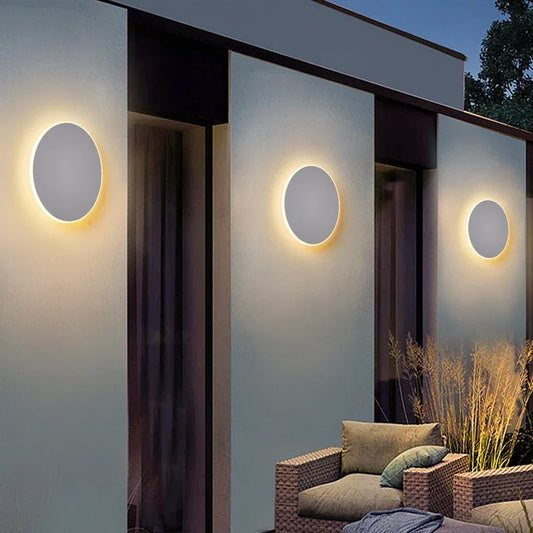 LED Circular Wall Lamp Waterproof IP65 Decoration Living Room Corridor Garden Balcony Light