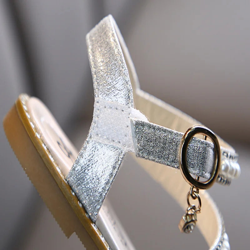 Girl Sandals Summer Fashion Kids Baby Bling Rhinestone Princess Sandals