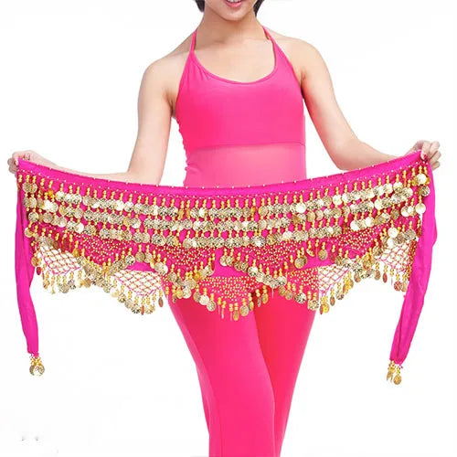 New Style Top Selling Belly Dance Waist Chain Hip Scarf Bellydance Coins Belt Dancing Waist Belt Dancer's Accessories - Hiron Store