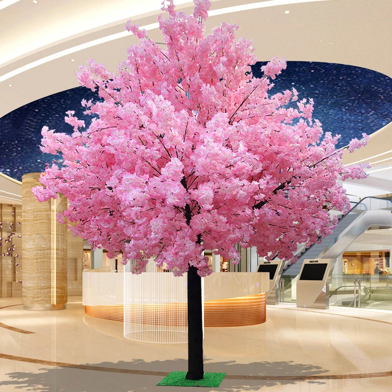 Artificial Cherry Blossom Tree Large Fake Peach Blossom Plant Wedding & Outdoor Home Garden Decoration Christmas Home Decoration