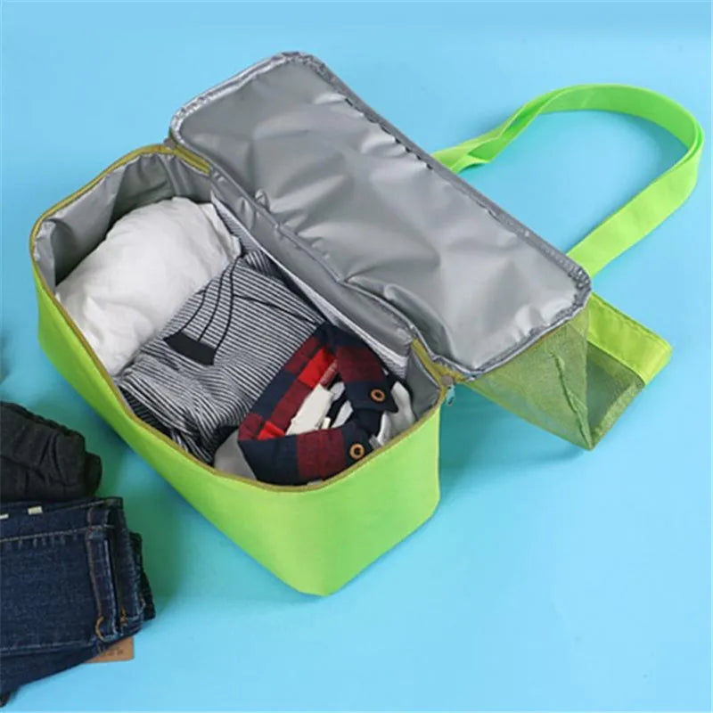 New Thermal Insulation Bag Handheld Lunch Bag Useful Shoulder Bag Cooler Picnic Bag Mesh Beach Tote Bag Food Drink Storage - Hiron Store