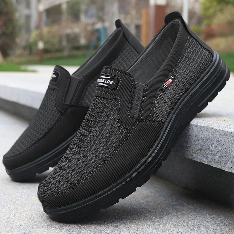 Men Shoes Autumn Slip on Falt Shoes 2025 New Lightweight Soft Comfortable Driving Shoes