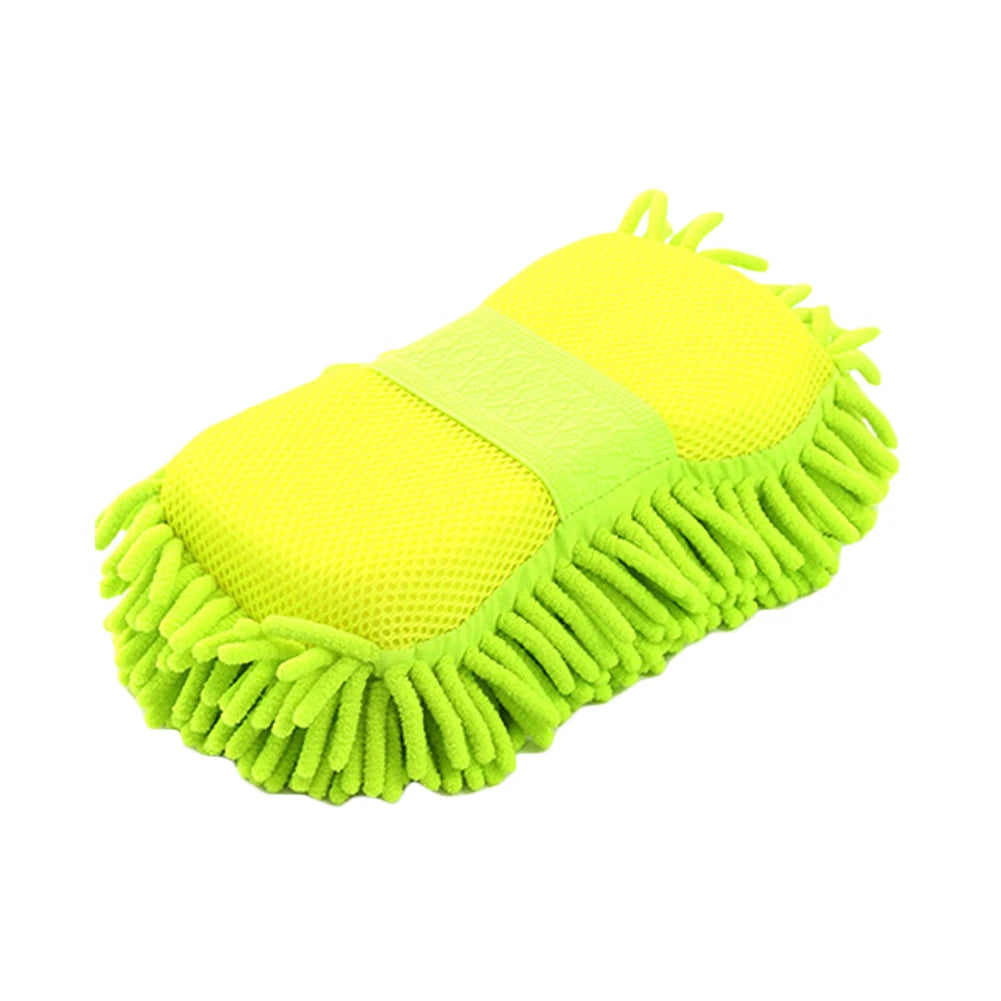 1pc Car Wash Glove Microfiber Chenille Car Wash Sponge Care Washing Detailing Brush Pad Multifunction Cleaning Tool - Hiron Store