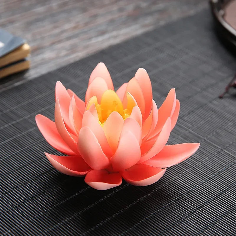 Ceramic Handicraft Stick Incense Burners Simulation Lotus Incense Holder Ornaments