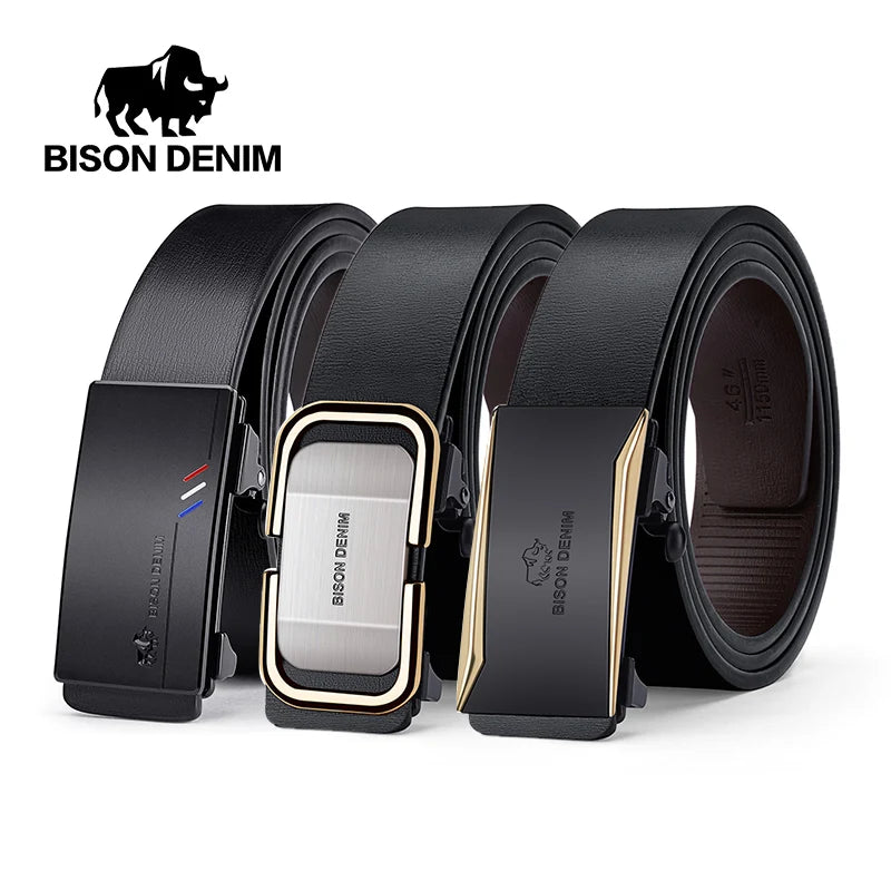 Belts Automatic Buckle Belt Genuine Leather High Quality Belt For Men Leather Strap