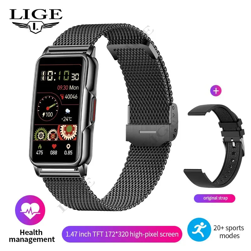 Smart Watch Women Full Touch Screen Bluetooth Call IP67 Waterproof Sports Fitness Tracker - Hiron Store