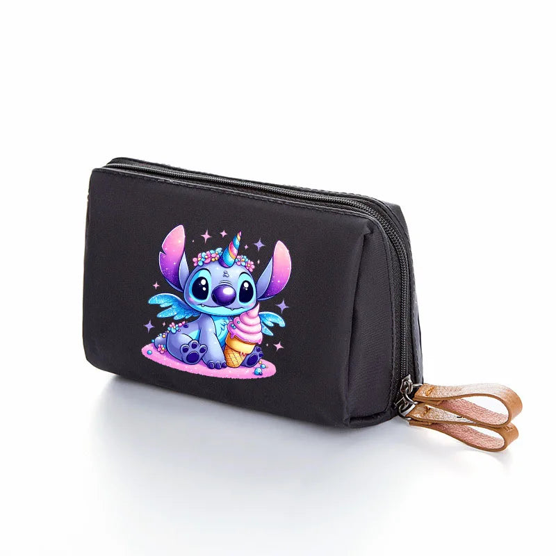 Disney Lilo & Stitch Portable Storage Bag Toiletries Organizer Women Cosmetic Bag Hanging Pouch