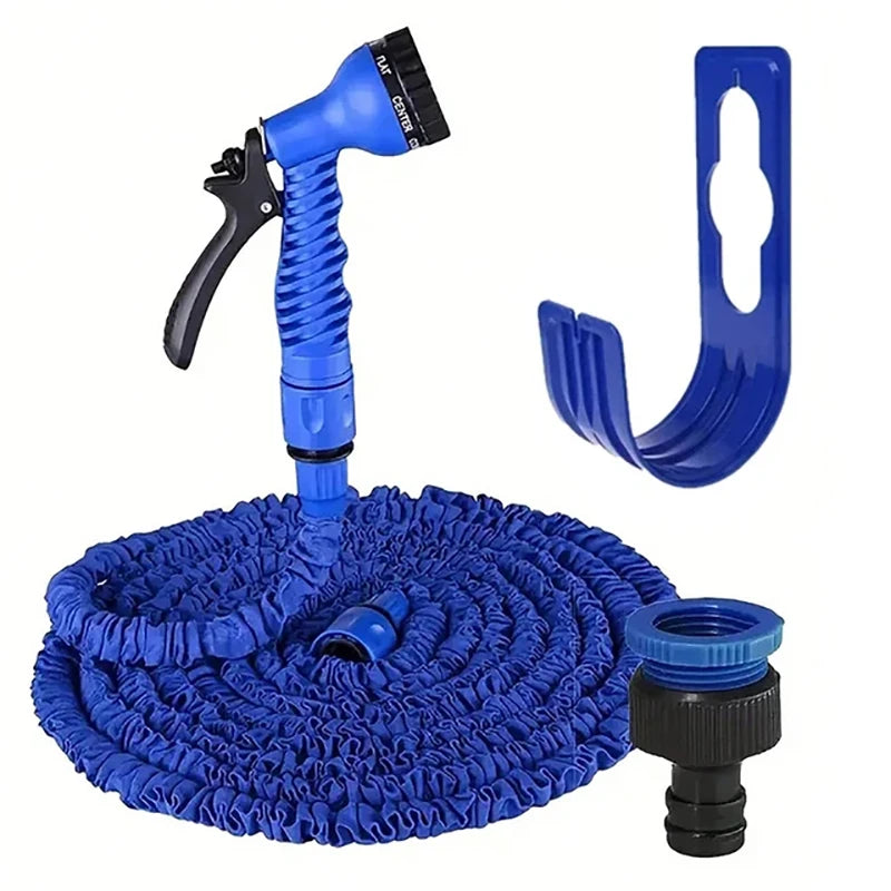 25FT-200FT Garden Hose High-Pressure Car Wash Water Gun Expandable Magic Water Pipes Home Garden Watering Tools Hose Rack - Hiron Store