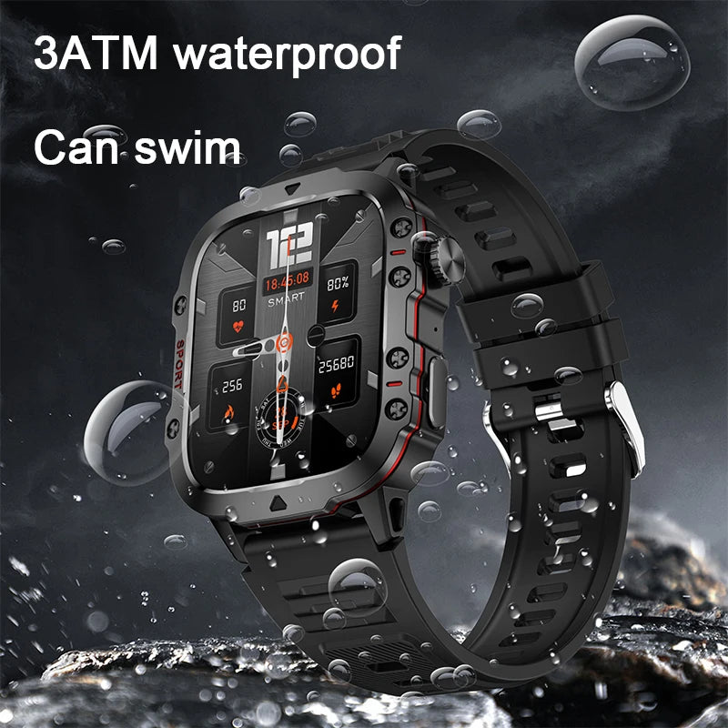 Smart Watch Men Fitness Tracker Health Monitor Call Smartwatch