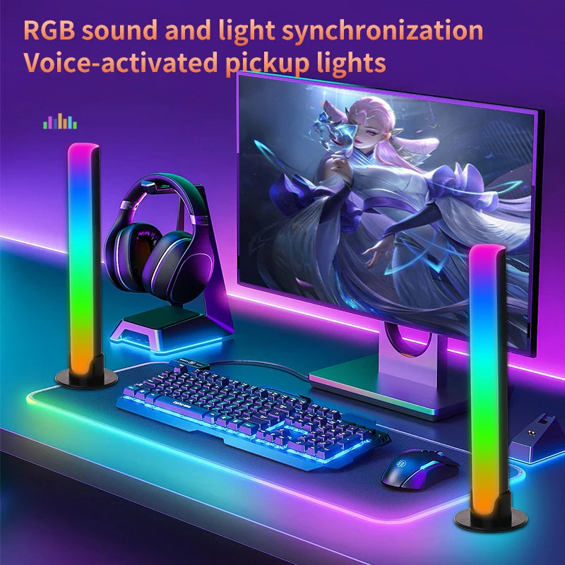 RGB Atmosphere Light Voice Control Synchronous Rhythm Light Pickup Application Control Pickup Lights