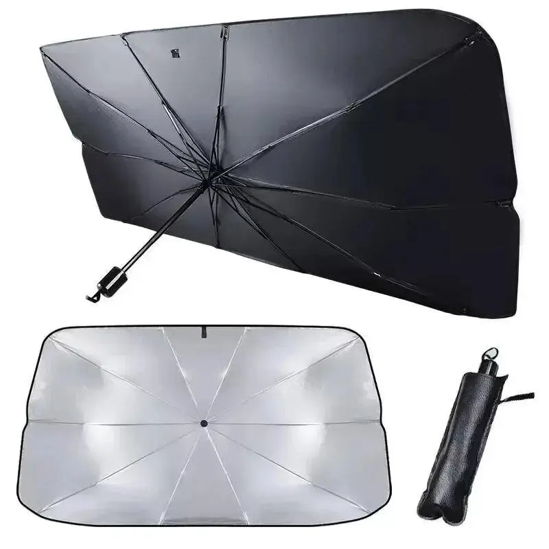 Car Sunshade Umbrella Windshield Folding Front Parasol Umbrella Type Sun Shade for Car Window Summer Sun Protection Accessories - Hiron Store