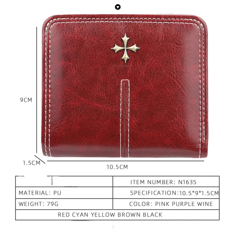 Mini Women Wallets  Name Engraving Fashion Small Wallets Zipper PU Leather Quality Female Purse Card Holder