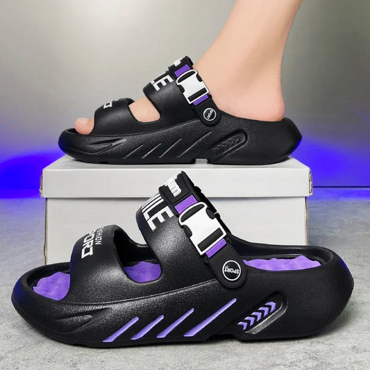 Men's Massage Slippers Outdoor Sandals Beach Casual Shoes Men Indoor Outdoor Slippers