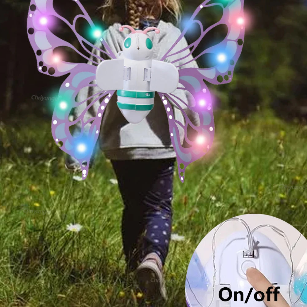 Electric Butterfly Wings for Kids Cosplay Dress Up Angel Girls Toy