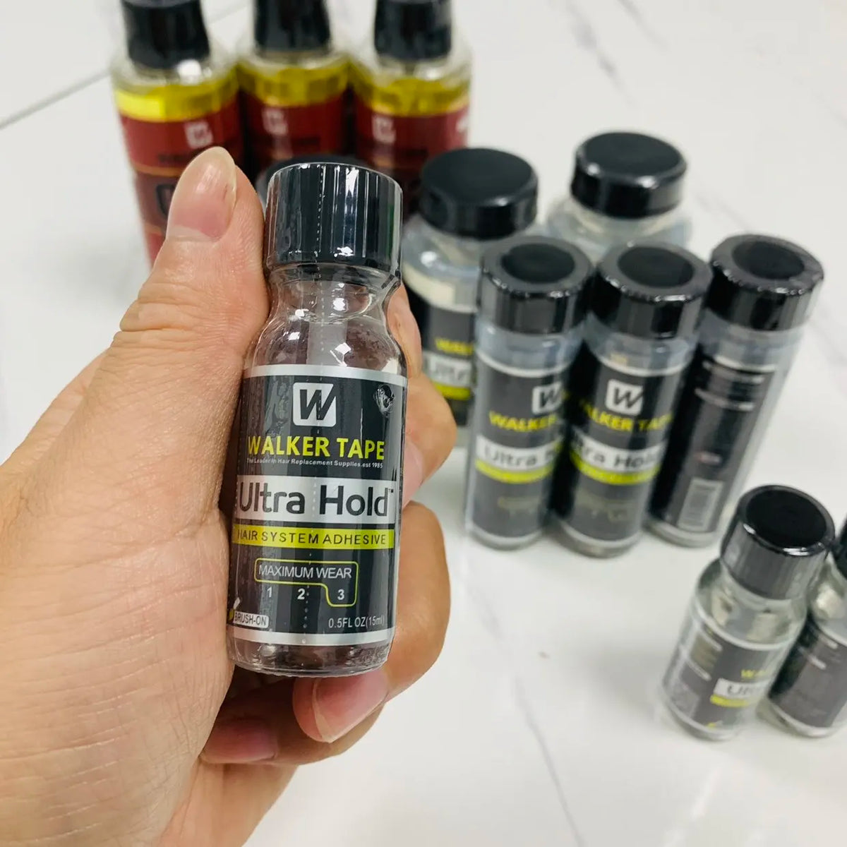 Walker Tape Ultra Hold Lace Wig Glue Waterproof Transparent Adhesive Hair Replacement Glue Brush-on Hair Glue