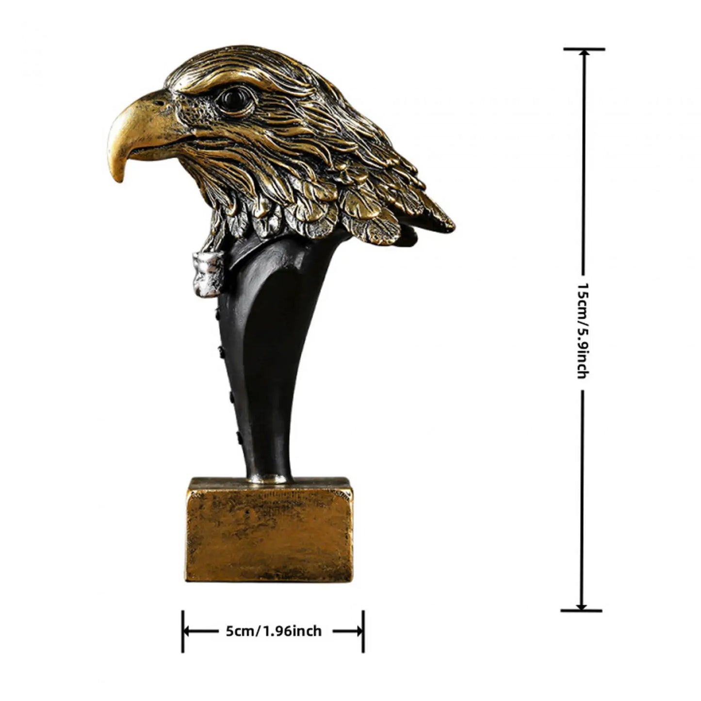 Animal Sculpture Bird Statue Artwork Resin Ornament Home Decor Eagle Statue for Living Room