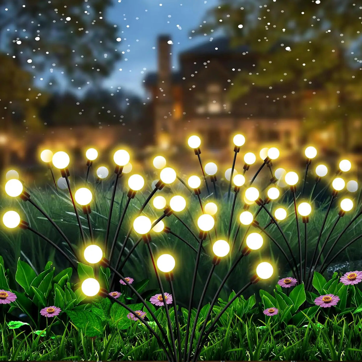 New Upgraded Solar Firefly Lights Outdoor Waterproof Garden Lights Garden Lights for Decoration
