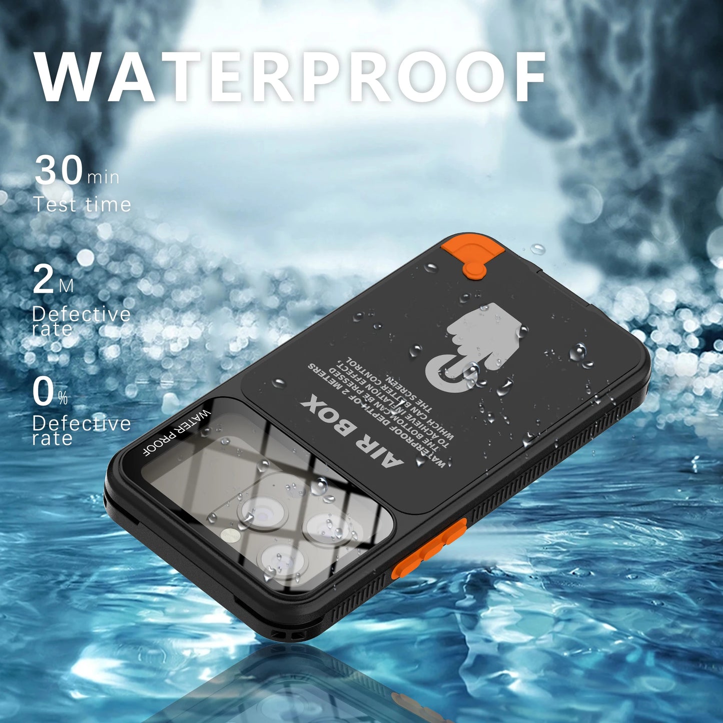 Waterproof Phone Case  iPhone 15 14 13 12 Pro Max Plus Underwater Taking Shockproof Dustproof Swimming Diving Cover