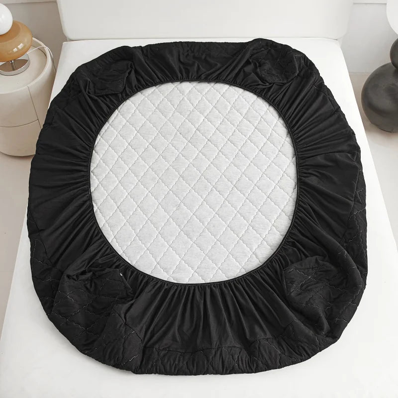 Quilted Thick Waterproof Mattress Cover Mattress Protector Queen King Fitted Sheet Bed Pad Cover Bed Topper