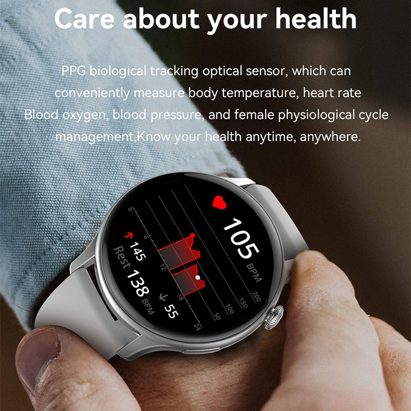 NFC GPS Smart Watch Women HD Screen Always Display Sport Watch Women Bluetooth Call Smartwatch - Hiron Store